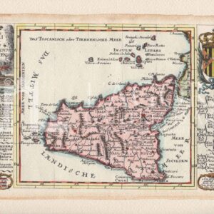 Map of Sicily by Gabriel Bodenehr