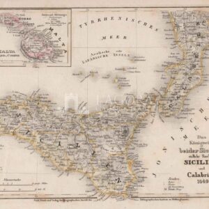 Mappa antica Sicilien und Calabrien