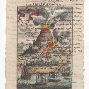 Etna su carta manoscritta