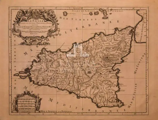 mappa Sicilia Hubert Jaillot