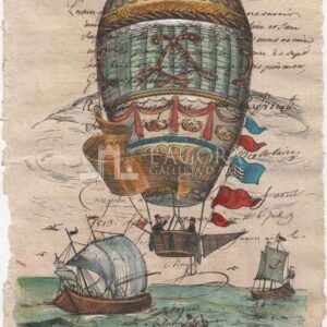 Hot air balloons on manuscript