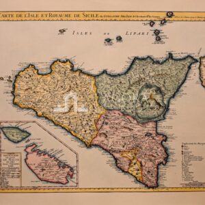 Mappa Sicilia G.De Lisle