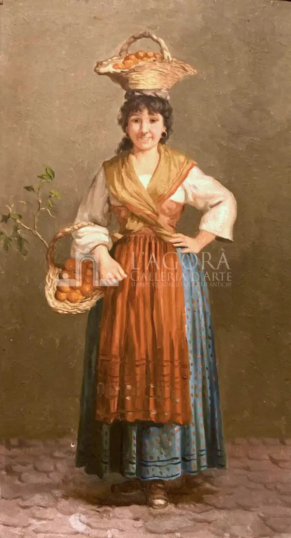 A pair of traditional figures by Arturo Ricci