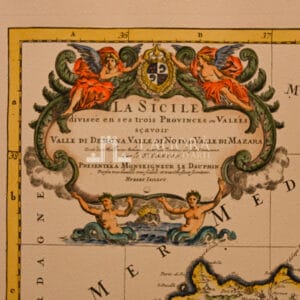 Map of Sicily by Jaillot