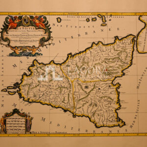 Map of Sicily by Jaillot