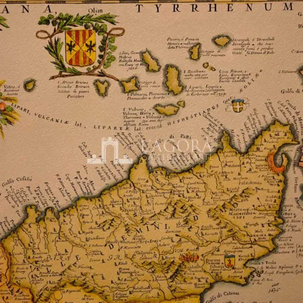 Mappa Sicilia di Vincenzo Coronelli - immagine 2
