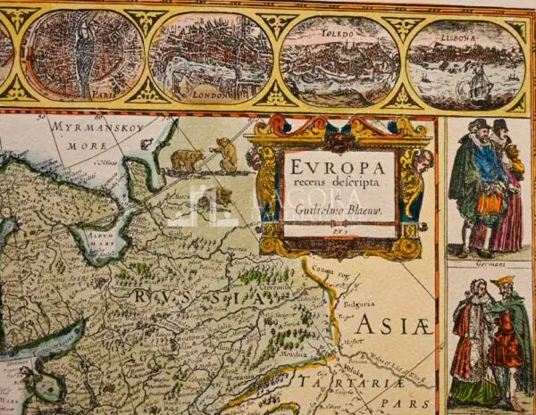 Map of Europe by Blaeu - Image 3