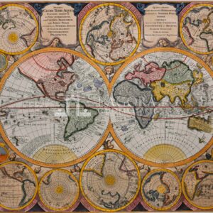 Technical planisphere by Seutter