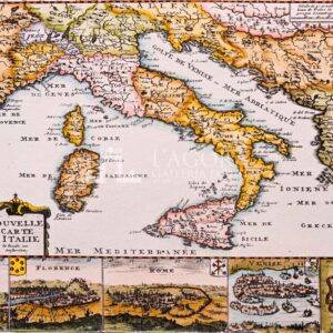 Map of Italy by de Lafeuille