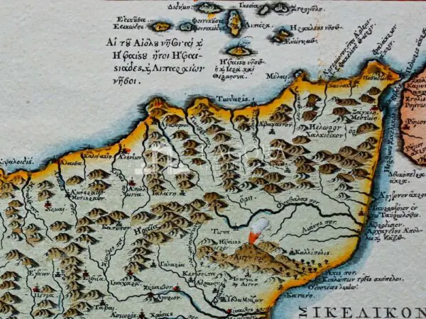 Map of Sicily in ancient Greek - Image 3