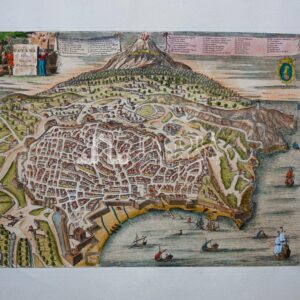 Bird’s eye view of the city of Catania (reproduction)