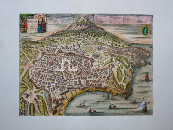 Veduta a volo d'uccello della città di Catania (repro)