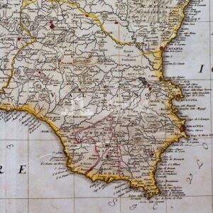 Map of Sicily Homann (heirs) 1747