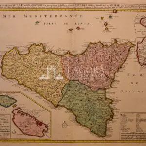 Mappa Sicilia Ottens Joachim 1725 ca.