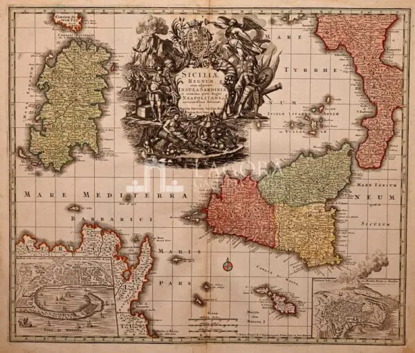 Mappa Sicilia, SEUTTER MATTEUS 1745