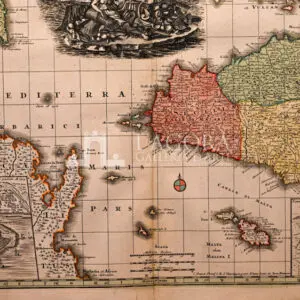 Mappa Sicilia, SEUTTER MATTEUS 1745