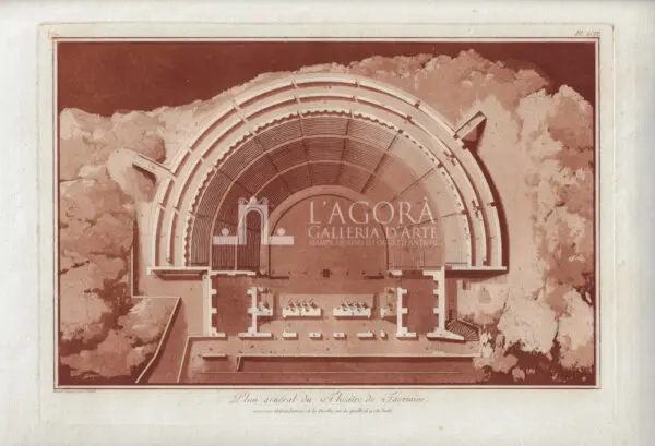 Planimetria del Teatro di Taormina Jean Houël 1