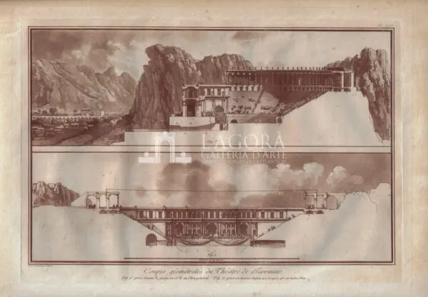 Sezioni geometriche del Teatro di Taormina, Jean Houël
