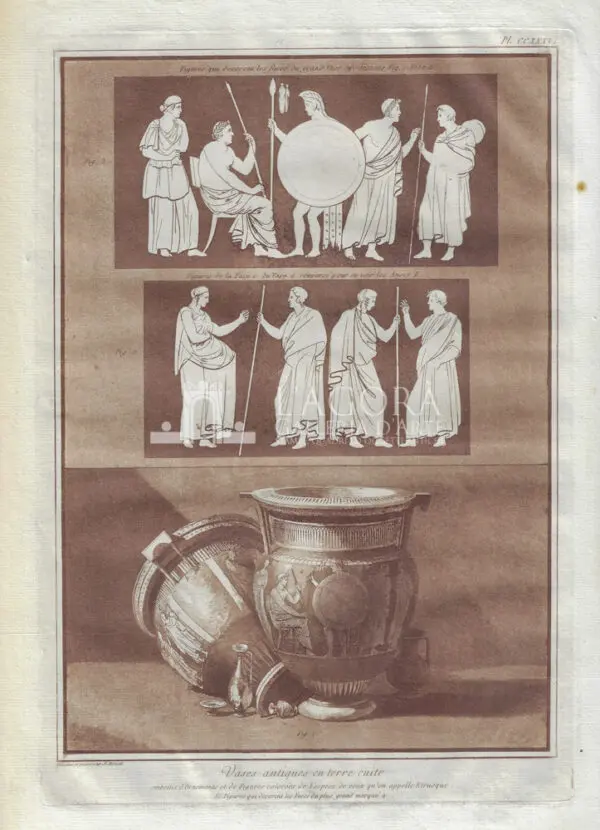 Antico vaso in terracotta, Jean Houël