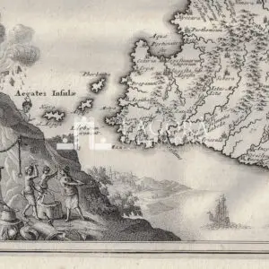 Mappa Sicilia Christopher Cellarius 1703