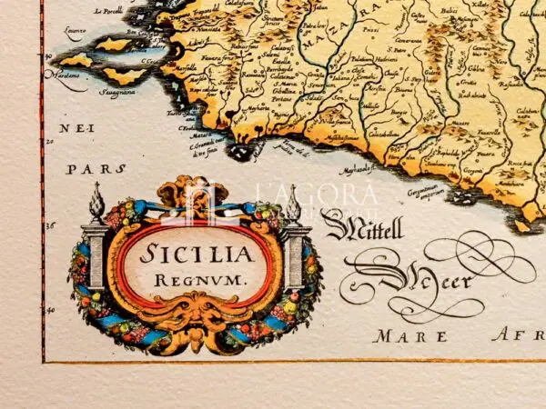 Map of Sicily by Merian - Image 4