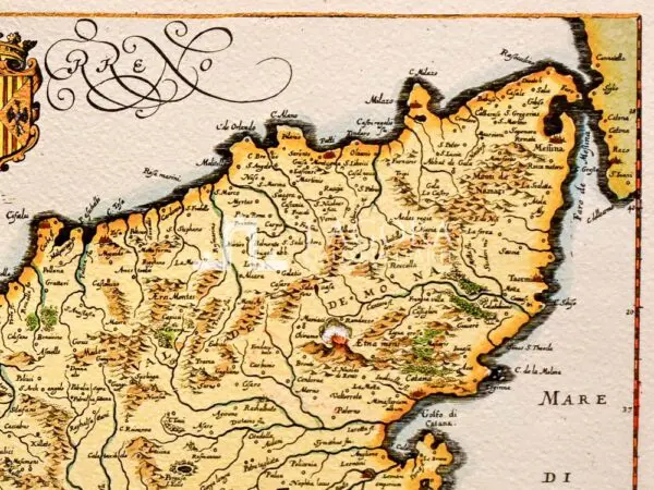 Map of Sicily by Merian - Image 3