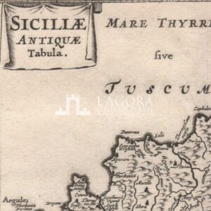 Siciliae Antiquae Tabula – Cluverio – 1661