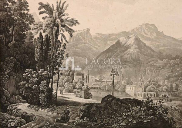 Vue Du Counvent Des Capucins a Taormine - G. De La Salle - Image 2