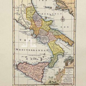 A New & Accurate Map of the Kingdoms of Naples & Sicily