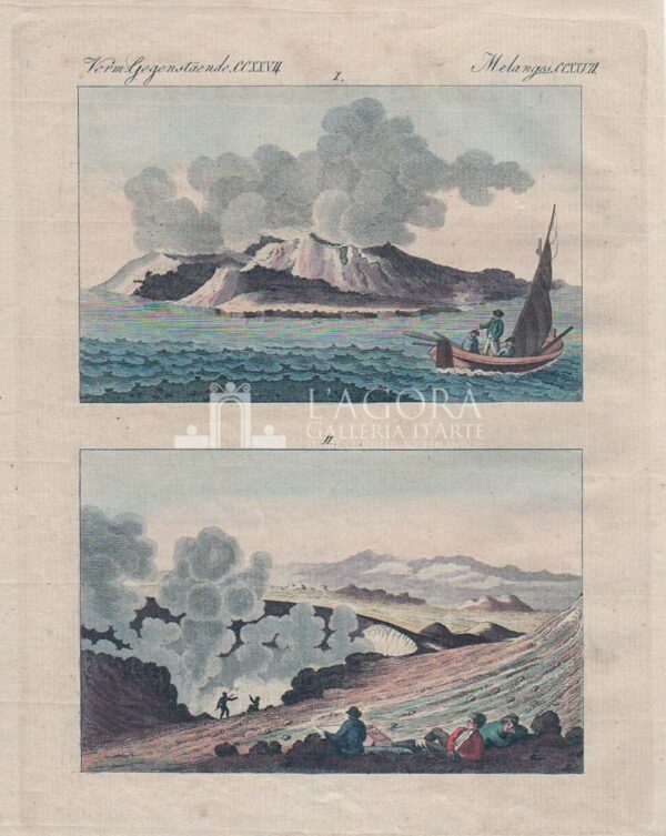 Veduta doppia dell' Isola di Vulcano, Bertuch
