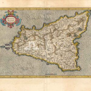 Mappa Sicilia Mercator Gerard 1589