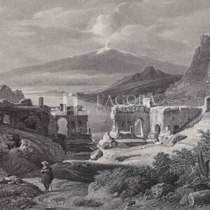 Ruine du Theatre de Taormina, A. E. Michallon