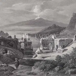 Ruine du Theatre de Taormina, A. E. Michallon