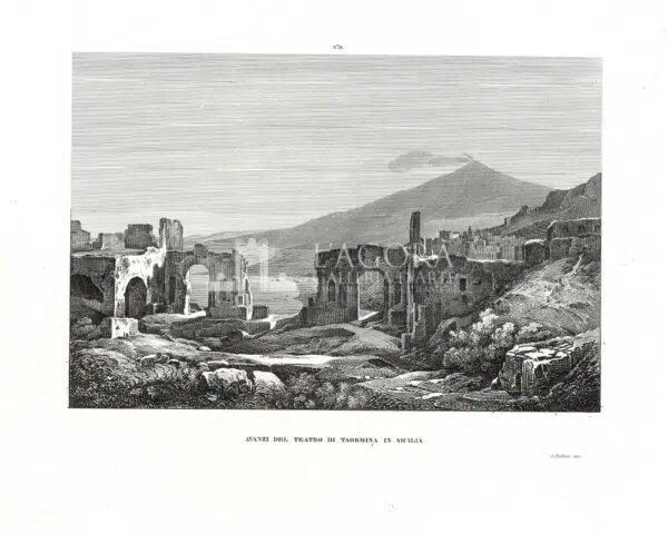 AVANZI DEL TEATRO DI TAORMINA IN SICILIA, ZUCCAGNI ORLANDINI