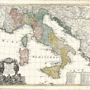 Italia divisa nei suoi stati, eredi Homann