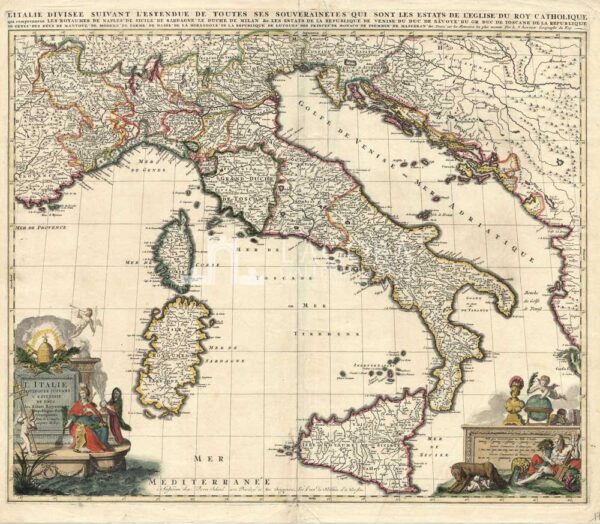 Mappa Italia P. Schenk