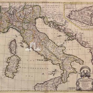 Italy Distinguished according to the Extent, 1721