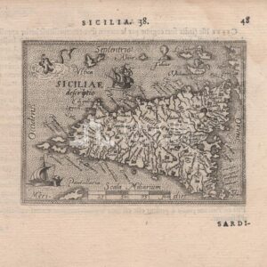 Mappa Sicilia Ortelius Galle 1589