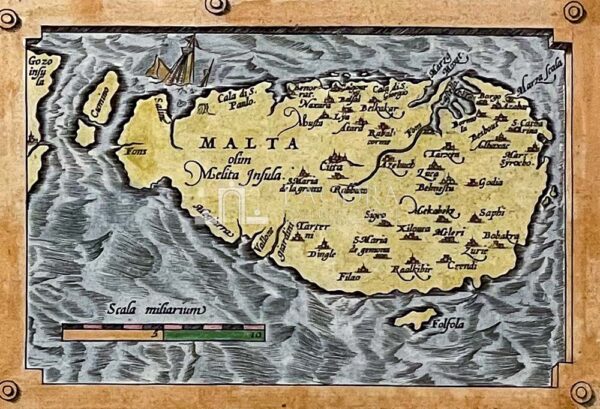 sicily map Abraham Ortelius