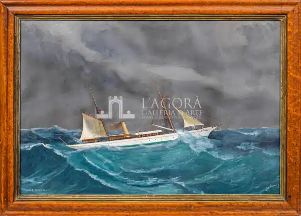 The steam yacht Fleur De Lys