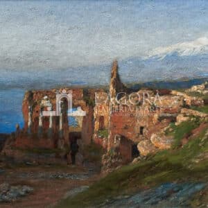 Veduta dell’ Etna dal Teatro antico di Taormina, Otto Geleng