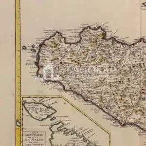 CARTE DE L’ISLE ET ROYAUME DE SICILE