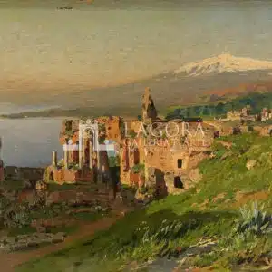 Veduta del Teatro antico di Taormina, Otto Geleng