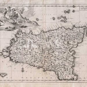 Carta geografica dell’ Isola di Sicilia, Giovanni Battista Albrizzi